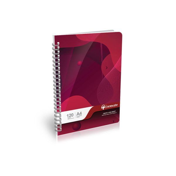 Innovate Book Spiral CR Single Ruled 120Pg-0030